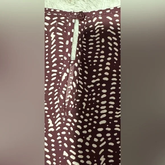 Nine Britton Plum and White Patterned Blouse - Picture 6 of 8